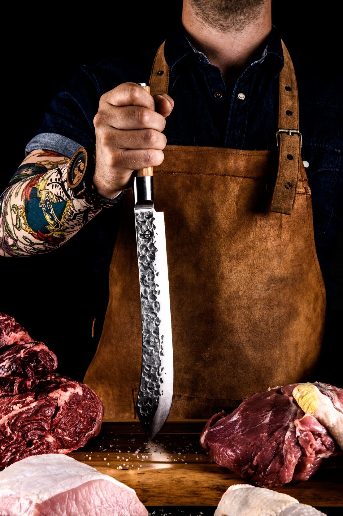 Olive Forged butcher knife Olive sf HR (5)