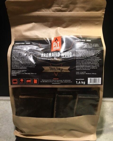 Pitmaster rookhout chunks Whisky